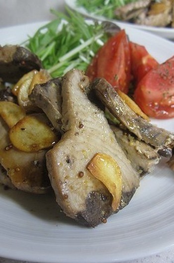 かつおのガーリックソテー