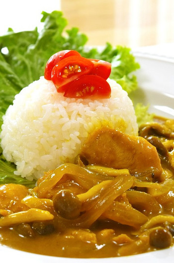 鶏ささみ肉の和風カレーライス