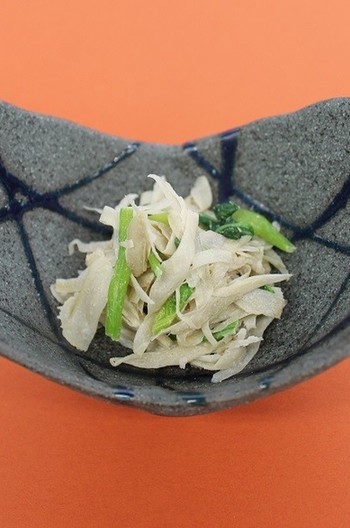 新ごぼうと切干大根の胡麻和え
