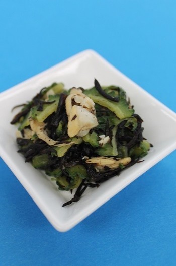 ゴーヤーと浅蜊の酢の物