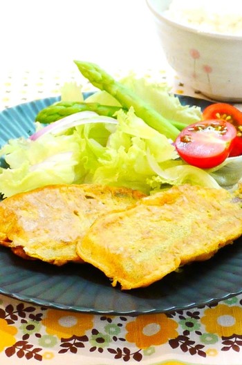 子供も大好き アジのピカタ