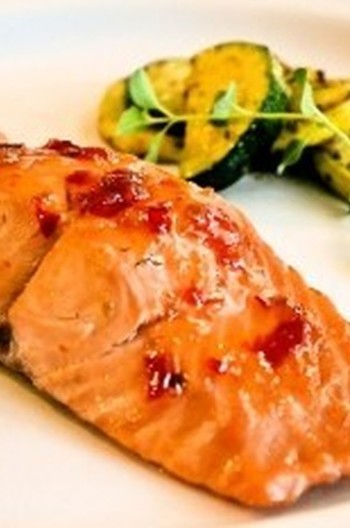 鮭のスイートチリロースト