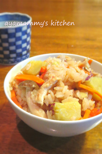 さつまいもの炊き込みごはん