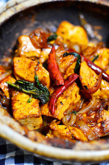 厚揚げ入りボリューム三杯鶏