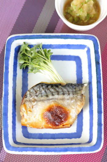 こんがり焼き鯖をさっぱりみぞれダレで！