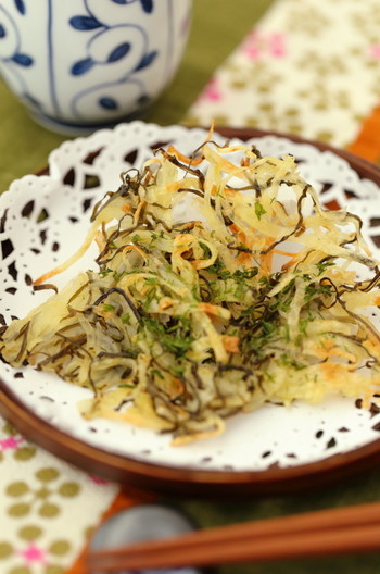 カリっとホクホク❢じゃが昆布焼き