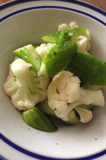 カリフラワーの中華マリネ