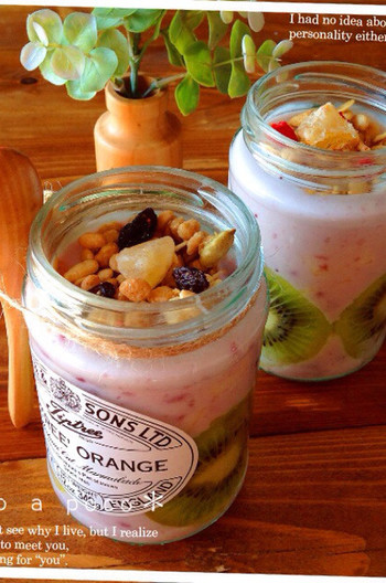 ジャーで簡単 フルーツヨーグルト