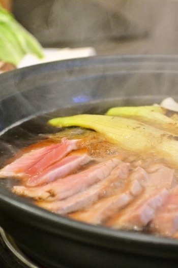 たっぷり焼きねぎ ねぎま鍋