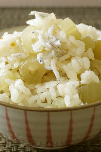 ふきとしらすのごはん