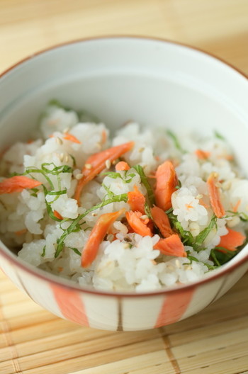 鮭としその混ぜ御飯