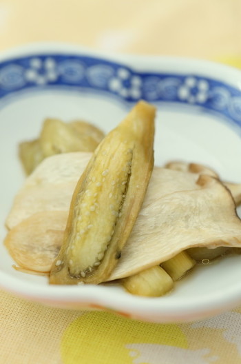 焼きなすとエリンギのあっさりナムル風