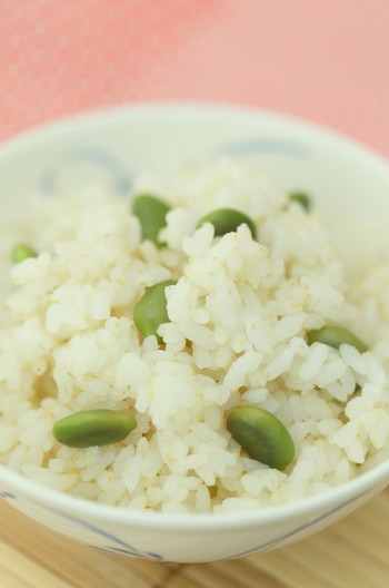 豆香豊かな枝豆ごはん