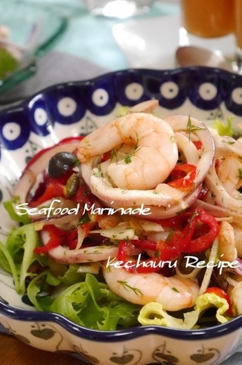 シーフードマリネ ケーパ風味