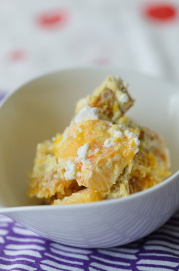 南瓜と柿の秋色 オレンジカラーサラダ