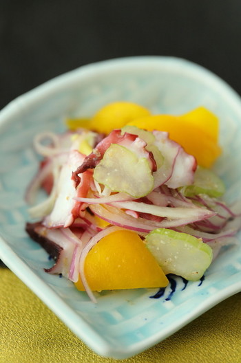 タコと野菜のセサミビネガー漬け