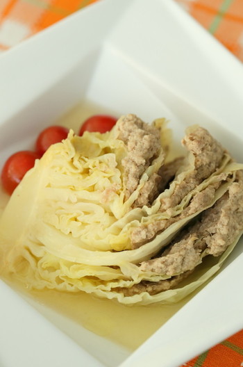 春キャベツのミルフィーユ仕立て煮