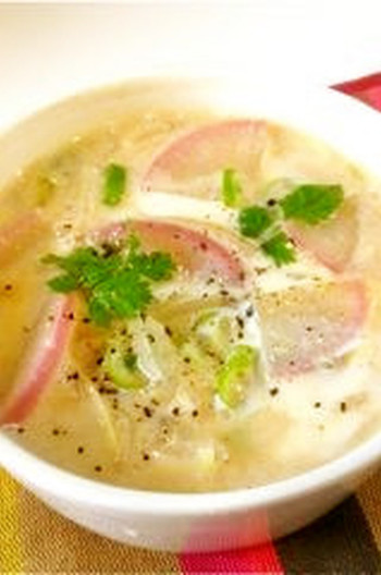 冬のミルクみそ汁