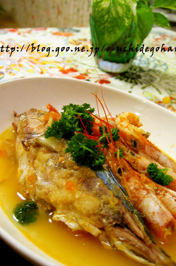 あじのアクアパッツァ風煮込み