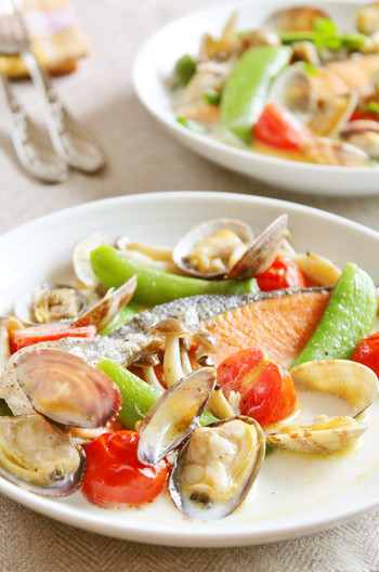 塩鮭のミルクパッツァ