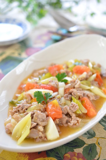 豚とトマトのさっぱり炒め