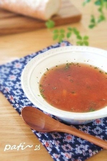 忙しい日のトマトスープ