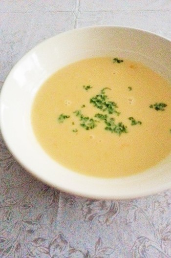 材料３つだけ 簡単コーンクリームスープ