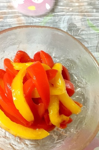 レンジで簡単 さっぱりパプリカマリネ