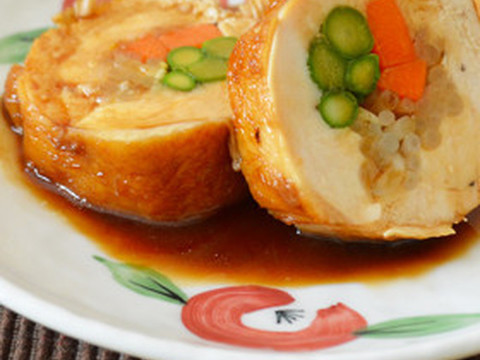鶏むね肉の照り焼き野菜ロール