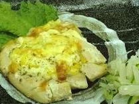 魚のマヨコーン焼き 薬膳風和え物