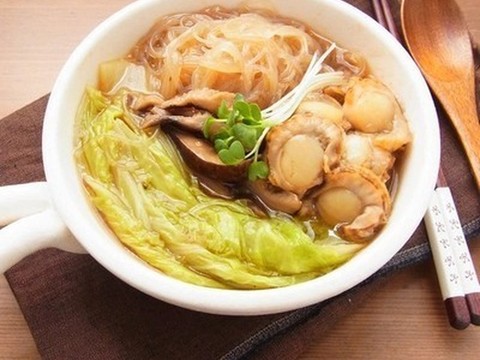 帆立と白菜のオイスターソース煮込み