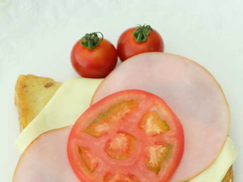 コンポタ味のパンでクロックムッシュ風に