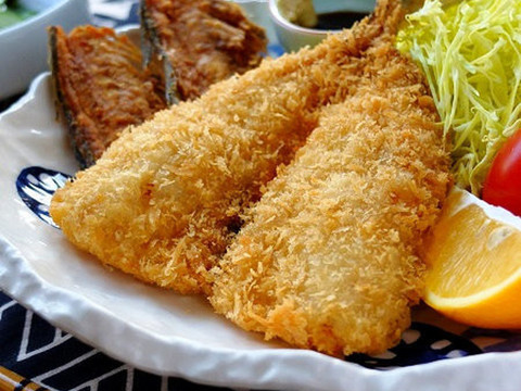 卵を使わない アジフライ