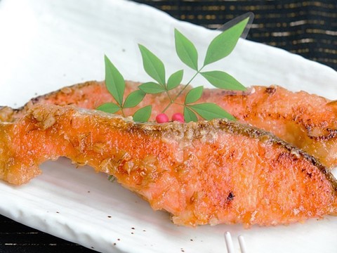 鮭の味噌照り焼き