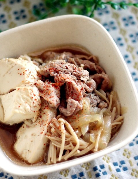 めんつゆだけで簡単 お手軽肉豆腐