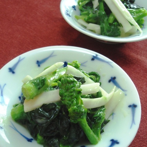春満載 ウドと菜の花の酢味噌和え By ちさぷー 管理栄養士監修のレシピ検索 献立作成 おいしい健康 糖尿病
