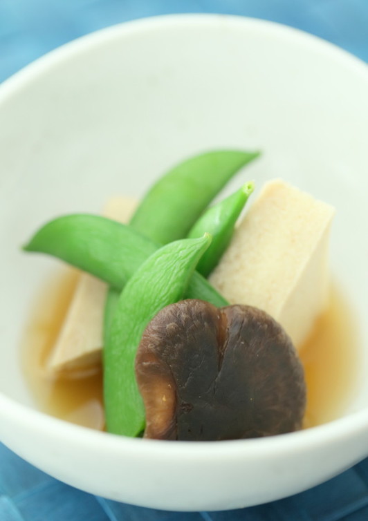 高野豆腐と椎茸の含め煮