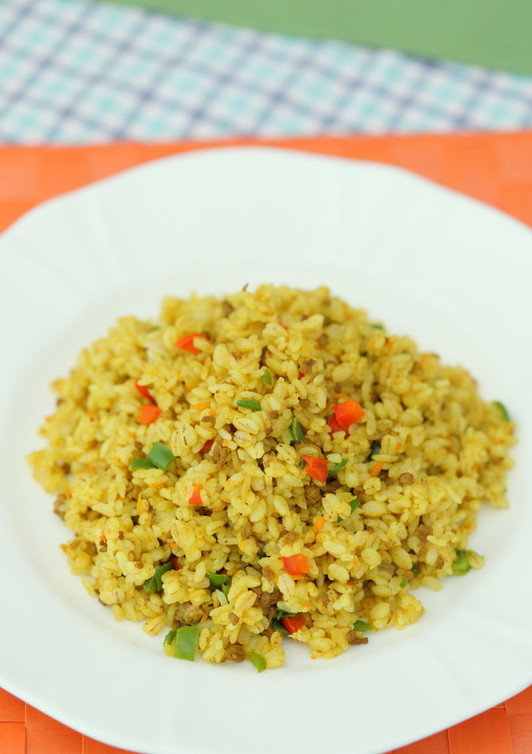 大麦入りドライカレー