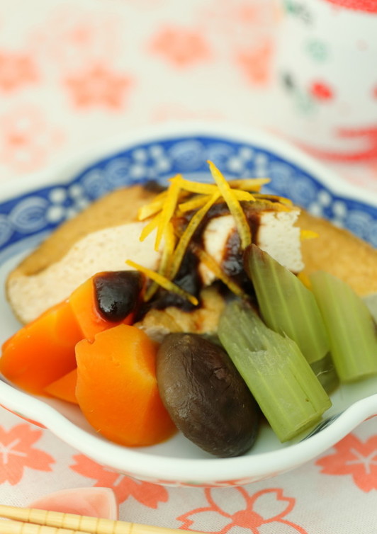 厚揚げとお野菜の炊き合わせ 柚子味噌