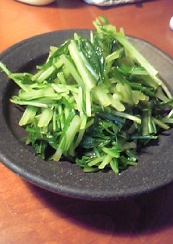 ピリッとおいしい 水菜のおひたし