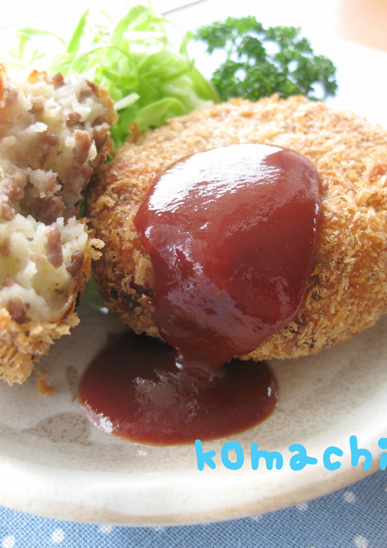 うちの定番 新じゃがとひき肉のコロッケ