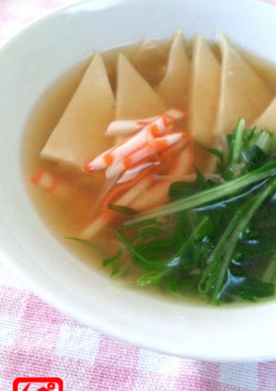 ぺらぺら高野豆腐のとろとろスープ