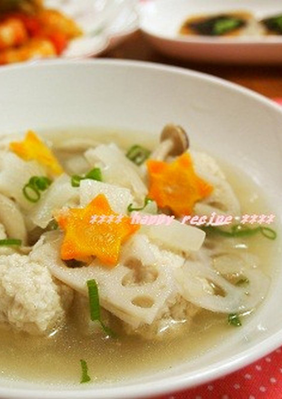 ダイエットにも ふわふわ鶏だんごのスープ