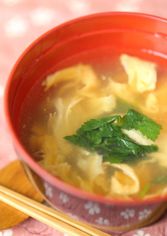 親子かき玉汁