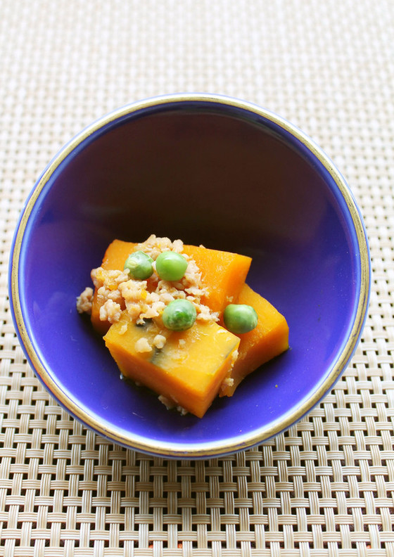 南瓜の鶏そぼろ煮