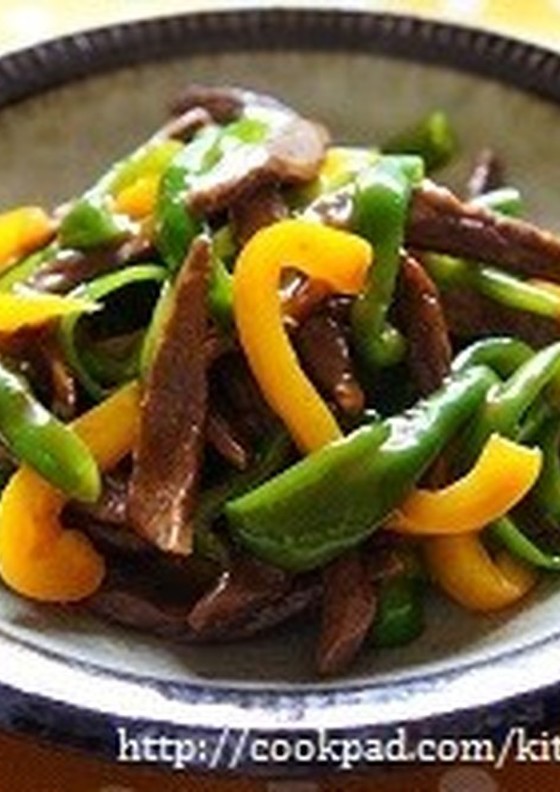 オイスター炒めのタレで 青椒肉絲風
