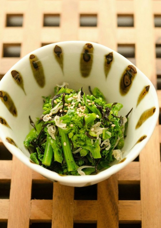 栄養満点 菜の花の常備サラダ