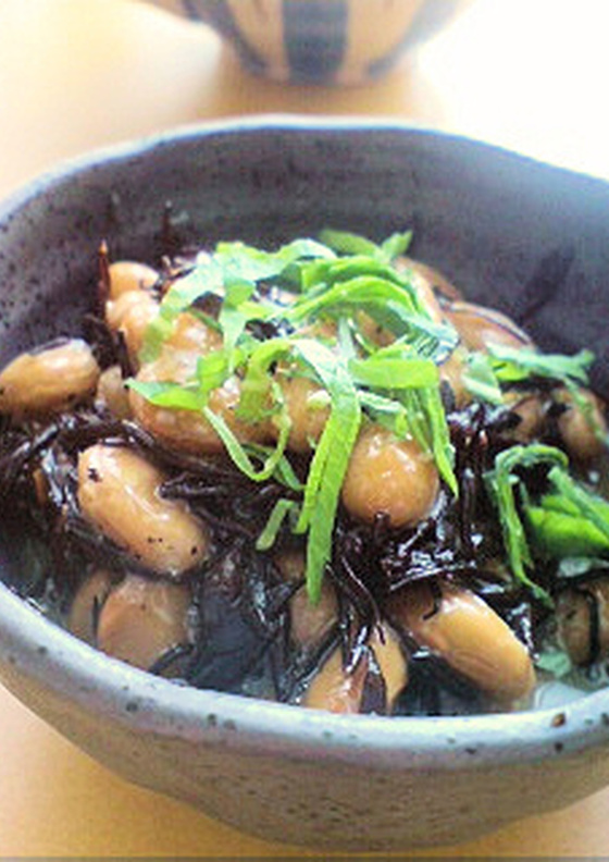 納豆ひじき和え