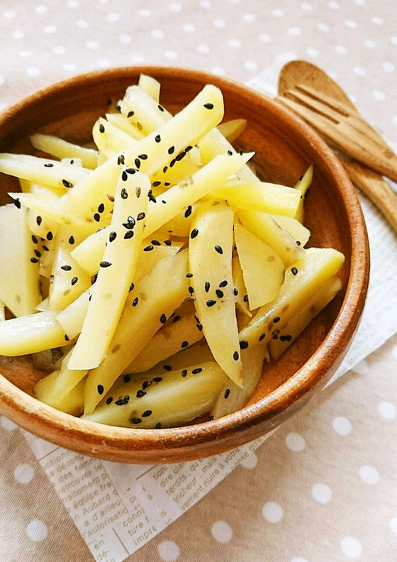 レンジで簡単 じゃがいもの塩きんぴら
