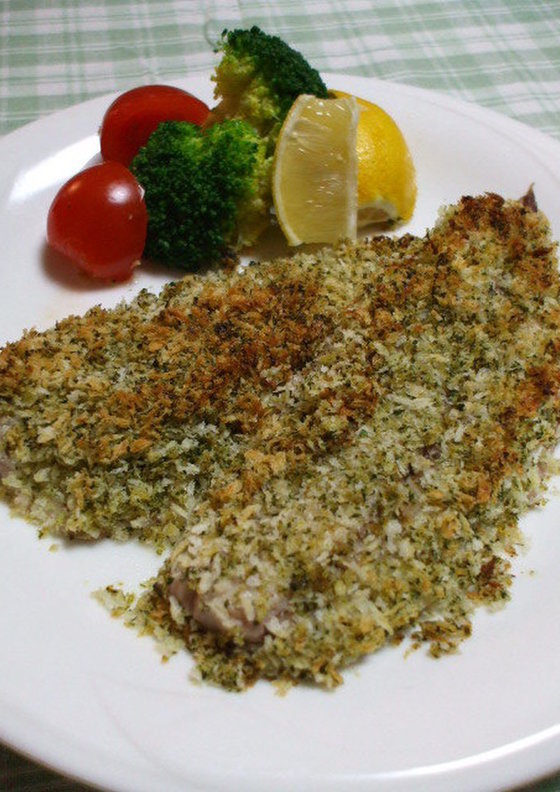 いわしのカリカリパン粉焼き